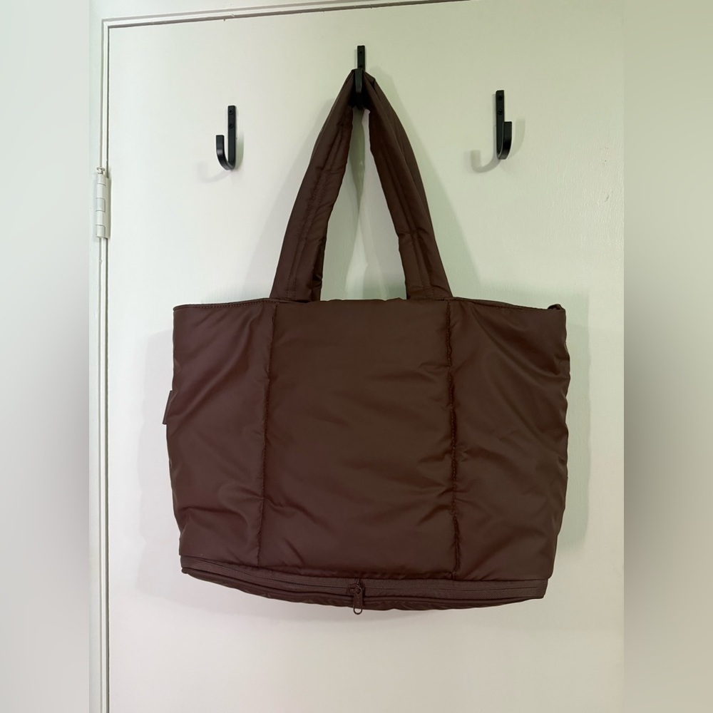Calpak Luka Expandable Laptop Tote in Walnut